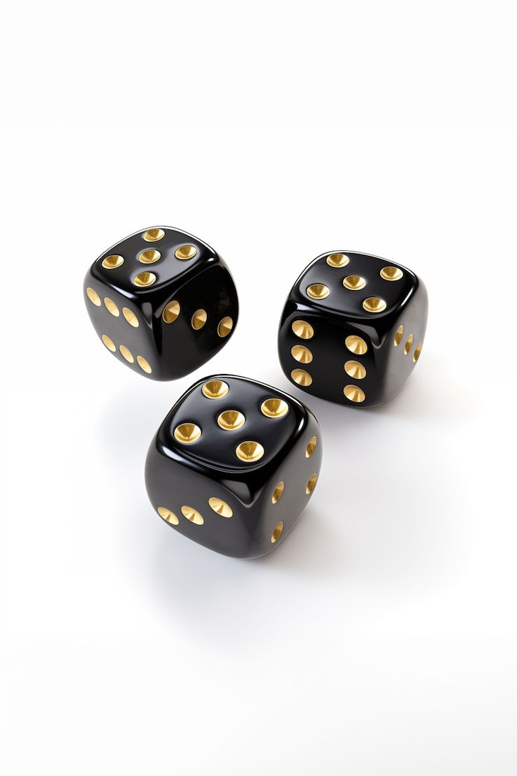 Live Sic Bo table with three dice and transparent cup